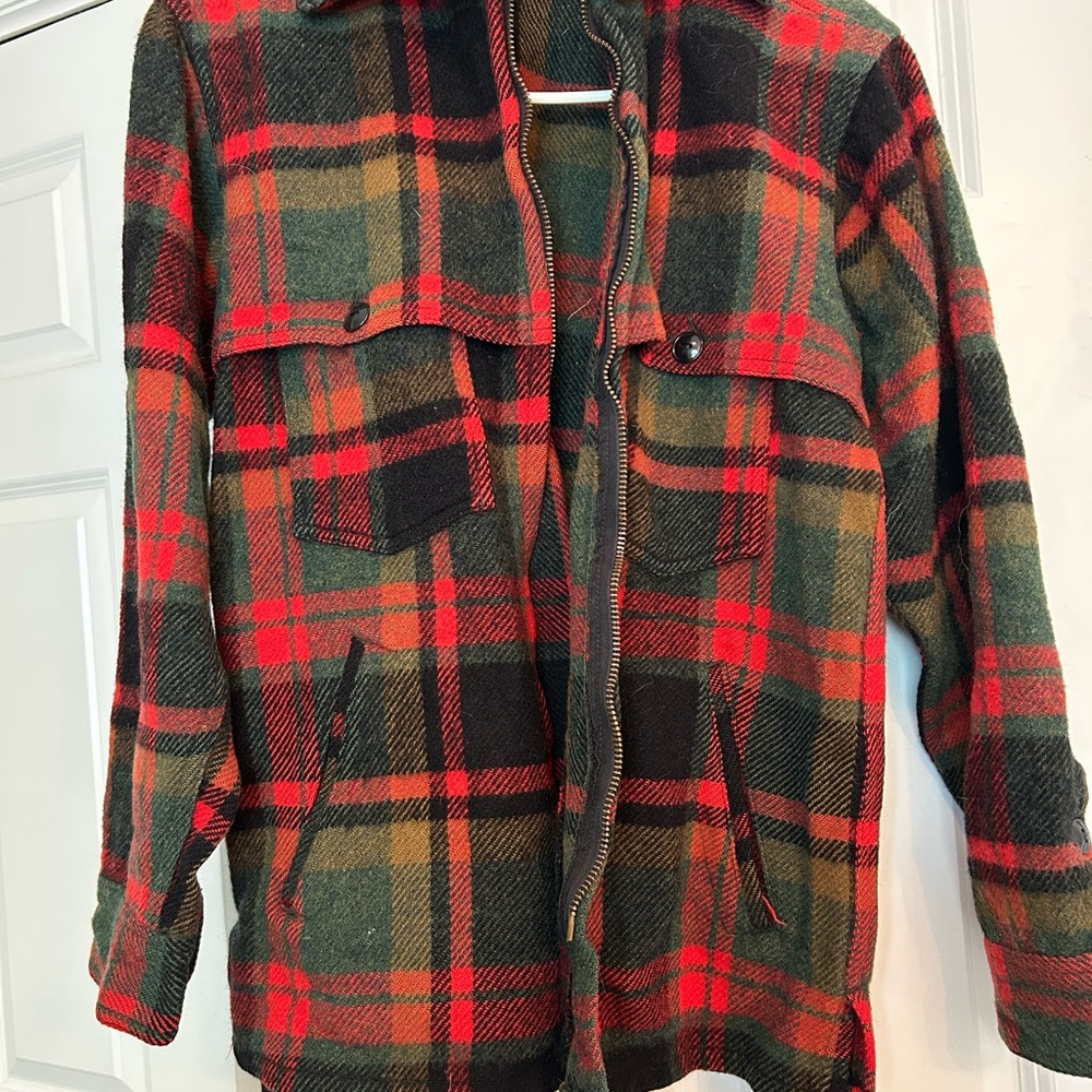 Johnson Woolen Red and Green Plaid Jacket